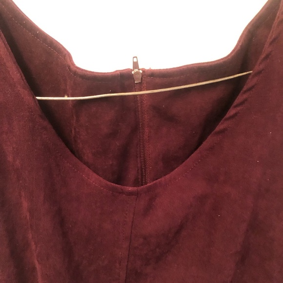 Vintage 90s burgundy Maxi Dress by Jessica. Size 18 - long spit up front- used - Picture 3 of 7